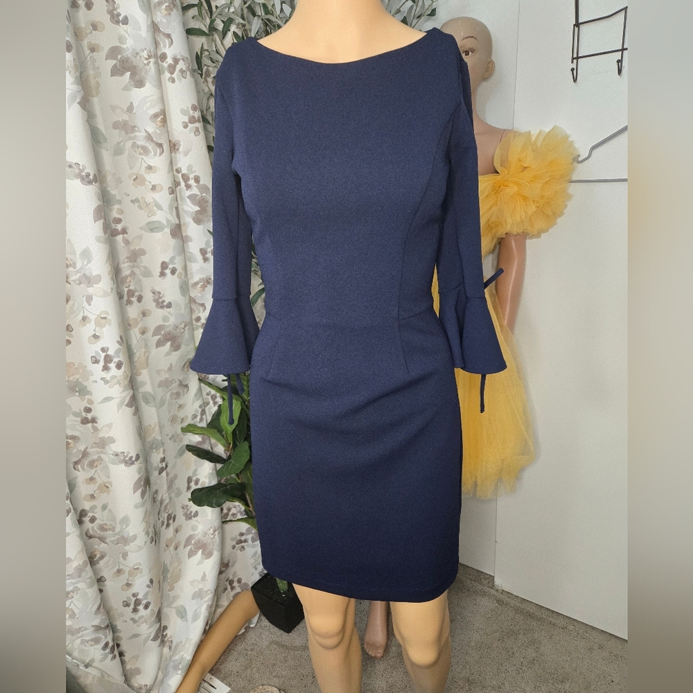 Elegant Navy Blue Dress